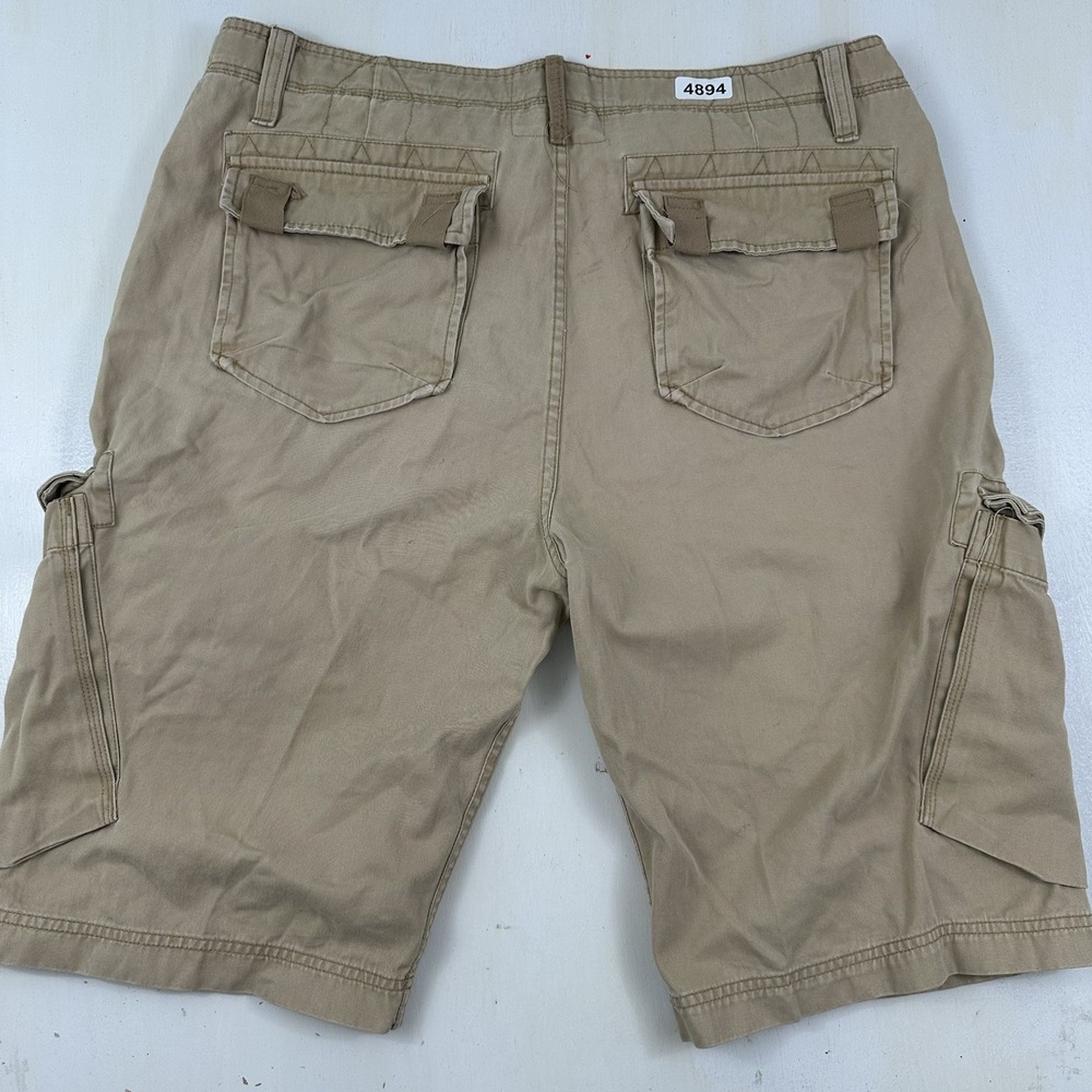 A. Tiziano Cargo Shorts Men 36 X 12" Inseam Beige Khaki Military Grunge Skater